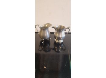 Vintage Pewter Creamers