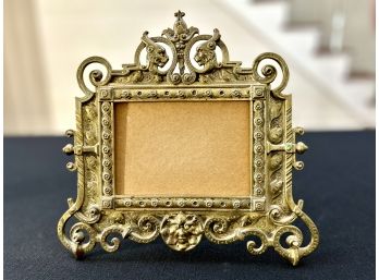 Stamped Antique Brass Frame