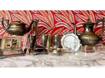 Silver Plate Lot With Unique And Interesting Pieces - Including Viners Of Sheffield And  Benetfink & Co.,