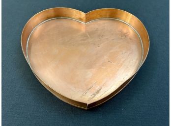 Large Copper Heart Tray - Can Be Hung