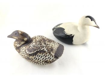 Pair Mid Century Gustavsberg Ceramic Ducks Designed By Paul Hoff