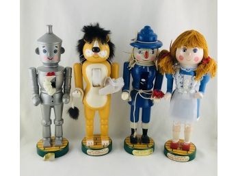 RARE Vintage Set Of The Wizard Of Oz 'The Nutcracker Collection' - Dorothy, Cowardly Lion, Tin Man, And Scarecrow