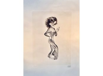 Original Al Hirschfeld Lithograph Art ' Tootsie'