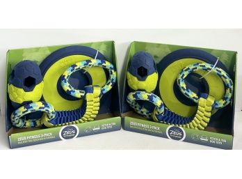 BRAND NEW! 2 Zeus Dog Toy Fitness 3-Pack Sets