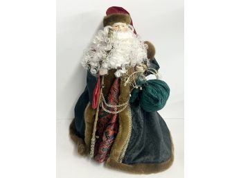 International Christmas Collectible Pere Noel France Handcrafted Santa Figure