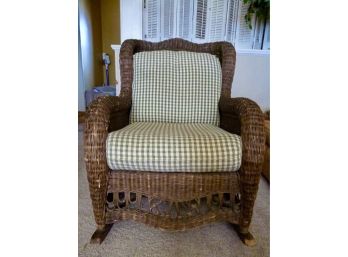 Vintage Wicker Rocking Chair