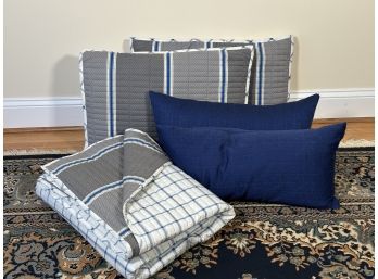 Coordinated Bedding: Coverlet, Shams & Lumbar Pillows