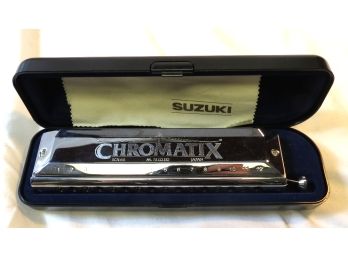 Suzuki Chromatic Scx-64 Harmonica In Case