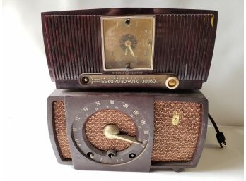 Two Vintage Radios For Parts Or Repair