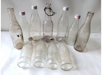 Vintage Glass Pop Bottle Lot