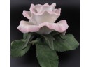 The Lenox Pink Porcelain Sculpture 1988 Tea Rose Figurine