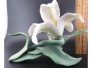 The Lenox Garden Flowers Porcelain Sculpture 1989 Lily Figurine
