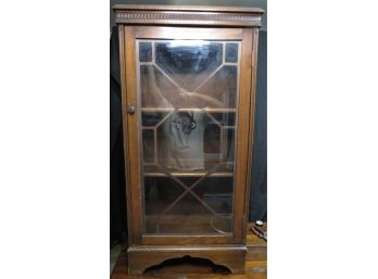 Vintage MCM Glass Front Storage/ Display Cabinet