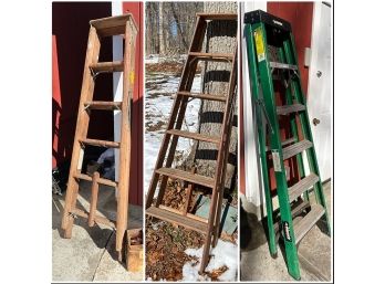 3 Ladders Wood Metal