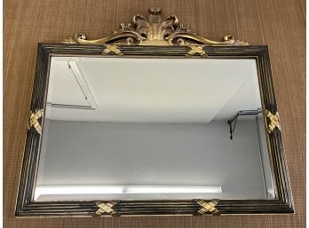 French Style Beveled Mirror In Ribbed Antiqued Gilt Frame - 39'L X 34'H Bombay Company