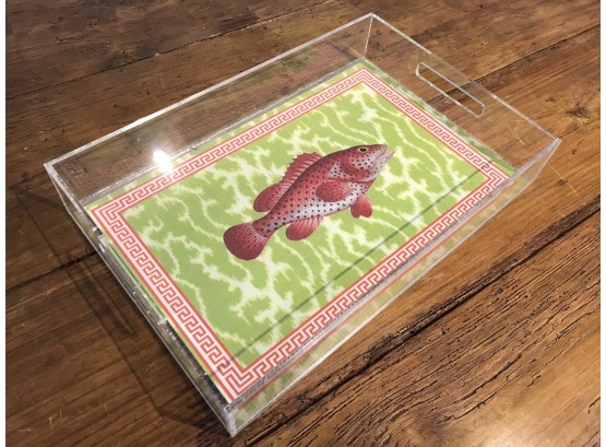 Lucite Fish Cocktail Tray