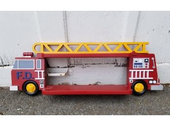 Firetruck Toy Shelf