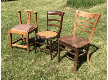 Three Vintage Side Chairs