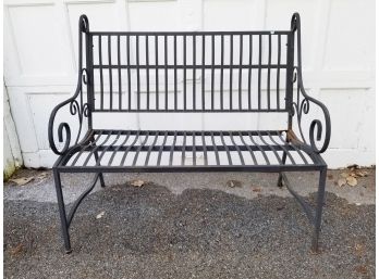 Wrought Iron Garden Bench - AS IS