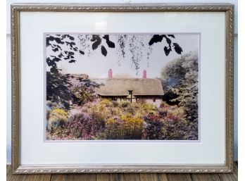 Framed Allan I. Teger Photograph - Country Cottage