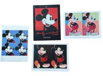 Partial Set Of Andy Warhol 'mickey Mouse' Printbook