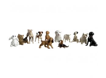 Vintage Ceramic Dog Figurine Collection (D)