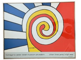 Homage To Calder Israel Museum Of Jerusalem Exhibition Poster