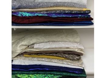An Assortment Of Shiny Fabric Remnants (I)