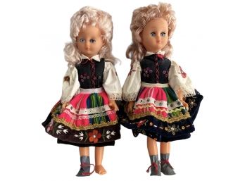 1970's Vintage European Folk Dolls