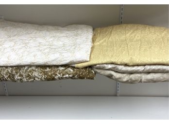 A Collection Of Various Large Fabric Remnants (q)