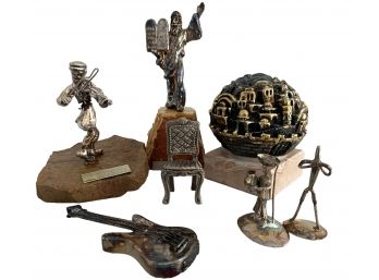A Collection Of Small Sculptures From Israel - Some Signed - Some Sterling