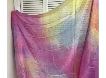 A Bolt Of High End Semi Sheer Hand Dyed Silk Fabric (HH)