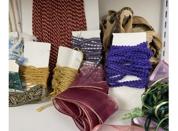 Various Upscale Trims And Ribbons (A)