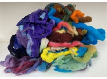 2oz Hand Dyed Felters Bulk Wool Roving By The Fiber Queen USA