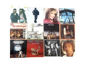 Twelve Vintage Vinyl Record Albums - Popular Music
