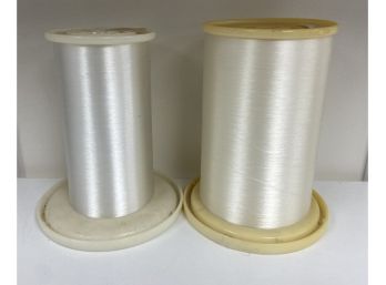 Two Industrial Spools Of Invisible Thread (DD)