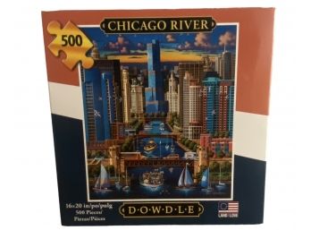 'Chicago River' Five-Hundred Piece Puzzle By Dowdle