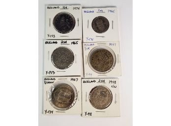 1948-1974 British Coin Lot Of 6