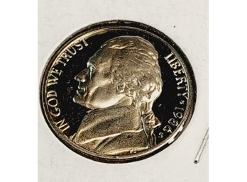 1986-s  Proof Jefferson Nickel