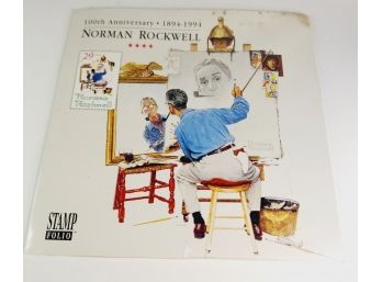 1994  Norman Rockwell USPS Special Folio 29 Sc 2839 Sealed Block 4 Stamp & Mount