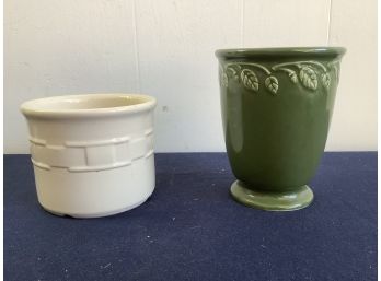 Longaberger Pottery Planters #7