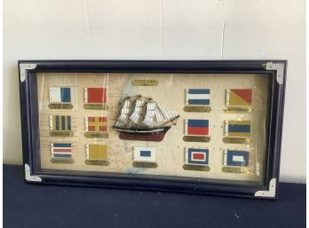 Cutty Sark 1869 Flag Shadow Box