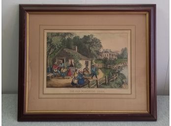 The Old Plantation Home Lithograph