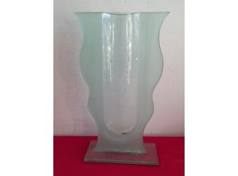 Flat Glass Art Vase