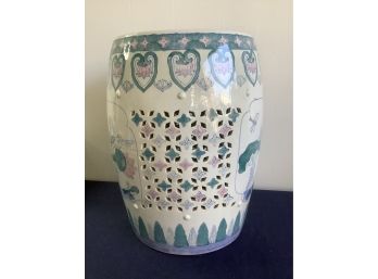 Punch Hole Hand Painted Pottery Plant Stand