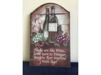 People Are Like Wine Decorative Wall Plaque