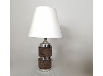 Mod Stacked Cork Table Lamp