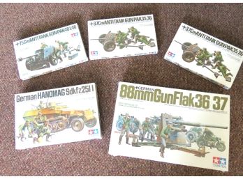 5 Antitank Gunpak German Handmag Gun Flak Sealed Model Kits