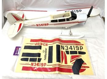 HobbyZone Super Cub RC Plane N3419P With Skis And New Decals