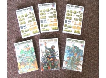 6 Tamiya Model Miniatures Military Kits German Soldiers Sealed In Boxes